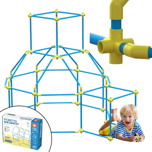 Fortstix Kids Fort Building Kit - 180 Pcs Fort Kits for Kids Indoor and Outdoor - Creative Learning Fort Building STEM Toys Kit for Kids Ages 4 & UP - Ultimate Construction Fort Builder Kit from Fortstix