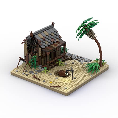 Port Sauvage Building Set; Pirates of Barracuda Bay Building Kit Featuring Cursed Beach, Castle and Pirates House, Port Sauvage Model Building Toy, Cool Build-and-Display Model for Adults (8,104 Pcs) by Sayotoo