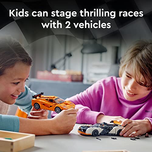 LEGO Speed Champions McLaren Solus GT & McLaren F1 LM 76918, 2 Iconic Race Car Toys, Hypercar Model Building Kit, Collectible 2023 Set from LEGO