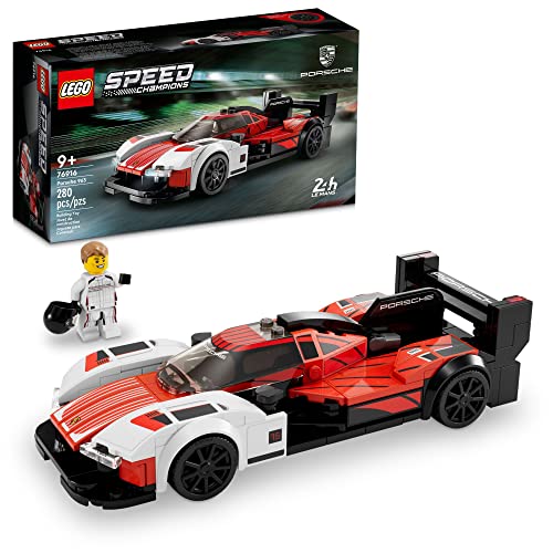LEGO Speed Champions Porsche 963 76916, Model Car Building Kit, Racing Vehicle Toy for Kids, 2023 Collectible Set with Driver Minifigure from LEGO