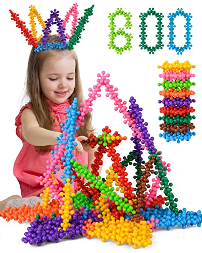 Vanmor 600 Pieces Building Blocks Kids STEM Toys Educational Building Toys Interlocking Solid Plastic Preschool Building Sets Solid Plastic Discs Sets Creativity Toys for Boys and Girls Aged 3+ from Vanmor