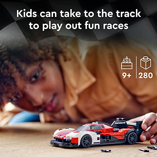 LEGO Speed Champions Porsche 963 76916, Model Car Building Kit, Racing Vehicle Toy for Kids, 2023 Collectible Set with Driver Minifigure from LEGO