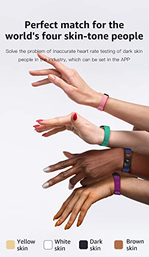 Ion Fitness Tracker with Body Temperature Heart Rate Blood Pressure Blood Oxygen Sleep Monitor, IP68 Waterproof, 16 Sport Modes, Smart Bracelet for iPhone & Android Phones Man Women Kids (Purple) from Union Computer Supplies Ltd