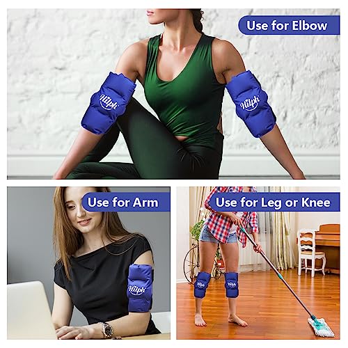 HilphÂ®Shin Splint Ice Pack 2 Pack, Reusable Calf and Shin Gel Ice Pack for Leg Injuries, Runner, Dancers, Calf Swelling, Bruises Pain Relief from Hilph