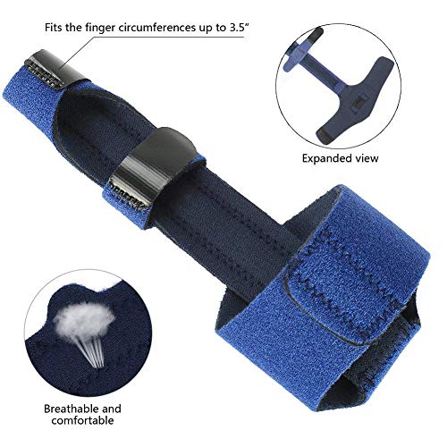 2Pcs Finger Splint for Trigger Finger, Mallet Finger, Finger Knuckle Immobilization, Finger Fractures, Wounds, Post-operative Care and Pain Relief from Quanquer
