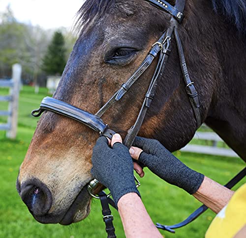 Comfy Brace Arthritis Hand Compression Gloves â Comfy Fit, Fingerless Design, Breathable & Moisture Wicking Fabric â Alleviate Rheumatoid Pains, Ease Muscle Tension (Large) from ComfyBrace