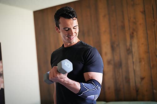 KUNTO FITNESS PRODUCTS Elbow Brace Compression Support Sleeve (Shipped From USA) for Tendonitis, Tennis Elbow, Golf Elbow Treatment - Reduce Joint Pain During Any Activity! from Kunto Fitness