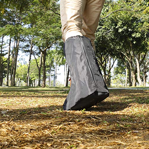 ARUNNERS Walking Boot Cover for Medical Brace Orthopedic and Fracture Cast with Integrative Slip-Resistant Rubber Sole (Black, Tall, Large) from ARUNNERS