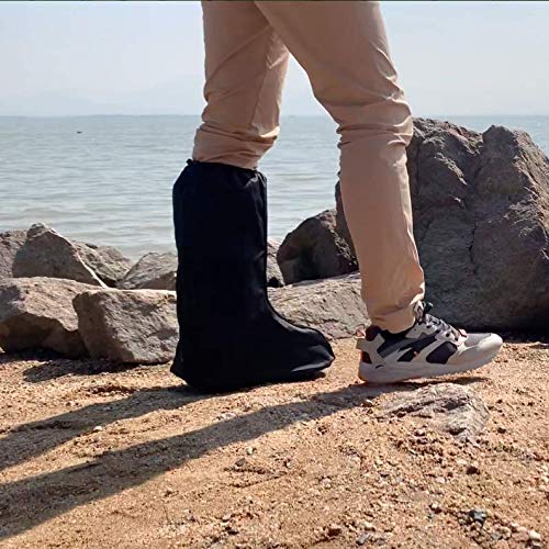 ARUNNERS Walking Boot Cover for Medical Brace Orthopedic and Fracture Cast with Integrative Slip-Resistant Rubber Sole (Black, Tall, Large) from ARUNNERS