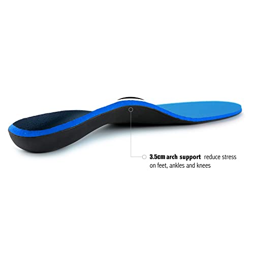 Plantar Fasciitis Feet Insoles Arch Supports Orthotics Inserts for Flat Feet, High Arch, Foot Pain Mens 10 - 10 1/2 | Womens 12 - 12 1/2 by WALKÂ·HERO COMFORT AND SUPPORT