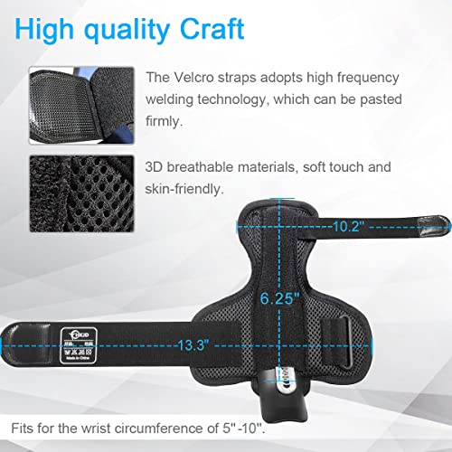 HKJD Thumb Spica Splint Reversible Thumb Brace for Pain Relief, Arthritis, De Quervain's tenosynovitis, Sprains, Strains, Carpal Tunnel & Trigger Finger Immobilizer Adjustable Wrist Strap by HKJD
