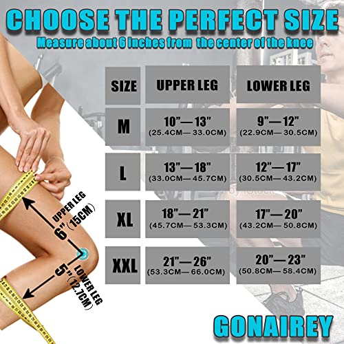 Decompression Knee Brace, with Side Stabilizers, Effectively Relieve ACL, Arthritis, Meniscus Tear, Tendinitis Pain, Adjustable Compression Band, Suitable for Men and Women by gonairey