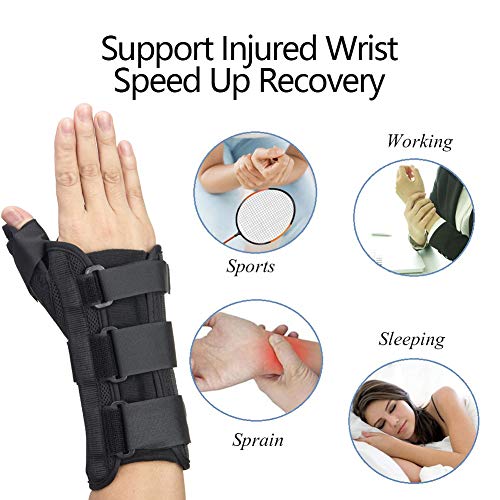 Wrist Brace with Thumb Spica Splint, Wrist splint & Thumb Splint Brace and Stabilizer, Relieve and Treat for De Quervain's Tenosynovitis, Arthritis, Sprains, Carpal Tunnel Pain, Tendonitis ï¼Left Sï¼ by kefit