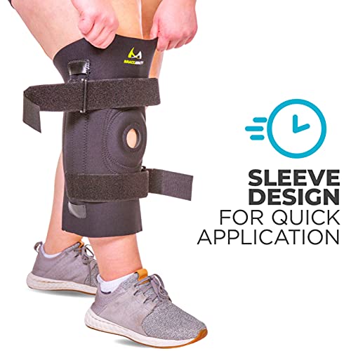 BraceAbility Knee Brace for Large Legs and Bigger People with Wide Thighs - Kneecap Protection Pad Treats Patellar Tendonitis, Chondromalacia, Patellofemoral Pain, Instability and Dislocation (4XL) from BraceAbility
