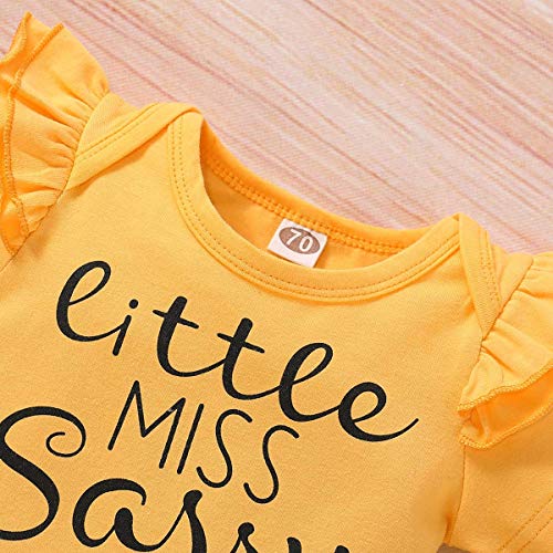 Newborn Baby Girl Clothes Infant Baby Ruffle Romper +Pants + Headband 3 PCS Outfits Set from 