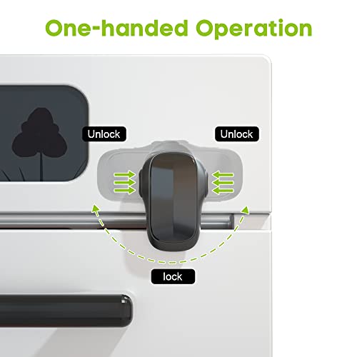SAFELON 1 Pcs Baby Safety Oven Door Lock, Double Button Oven Lock for Kitchen Safety (Black) from ningbobeilunwokedianzishangwuyouxiangongsi