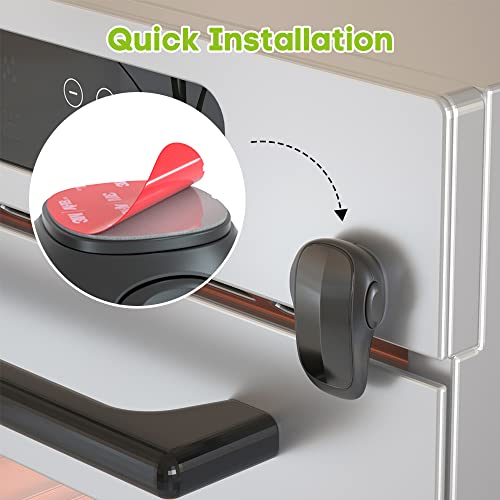 SAFELON 1 Pcs Baby Safety Oven Door Lock, Double Button Oven Lock for Kitchen Safety (Black) from ningbobeilunwokedianzishangwuyouxiangongsi