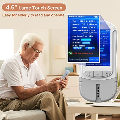 Cholesterol Test Kit at Home, 6-in-1 Total Cholesterol, HDL-C, LDL-C, Glucose, Uric Acid, and Triglyceride Meter with 30 Test Strips from MONGGO Q