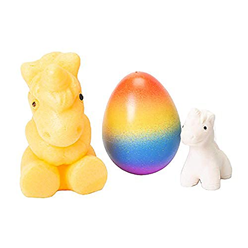 Master Toys & Novelties Surprise Growing Unicorn Hatching Rainbow Egg - Hatch and Grow for Easter Gifts, Baskets and Egg Hunts - Unicorn 3 Pack - Ages 3+ from Master Toys & Novelties