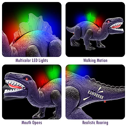 Windy City Novelties LED Light Up and Walking Realistic Dinosaur with Sound from Windy City Novelties