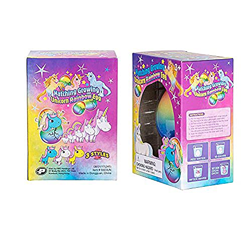 Master Toys & Novelties Surprise Growing Unicorn Hatching Rainbow Egg - Hatch and Grow for Easter Gifts, Baskets and Egg Hunts - Unicorn 3 Pack - Ages 3+ from Master Toys & Novelties