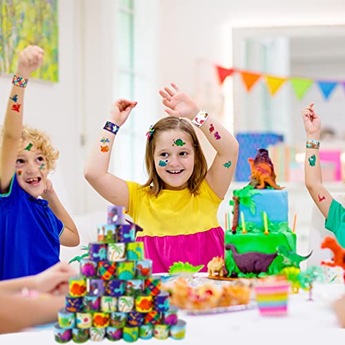 36Pcs Dinosaur Slap Bracelets for Kids Party Favors Pack, Dinosaur Toys with Variety Design Dinosaur Party Supplies Snap Band Bracelet Class Prize Easter Eggs Filler for Kids from Moncinday