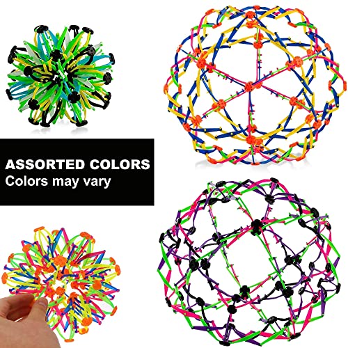 4E's Novelty Expandable Breathing Ball Toy Sphere for Kids Stress Reliever Fidget Toys Colors May Vary for Yoga Anxiety Relaxation Expands from 5.6" to 12" by 4E's Novelty