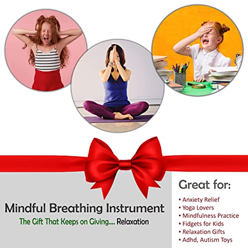 4E's Novelty Expandable Breathing Ball Toy Sphere for Kids Stress Reliever Fidget Toys Colors May Vary for Yoga Anxiety Relaxation Expands from 5.6" to 12" by 4E's Novelty