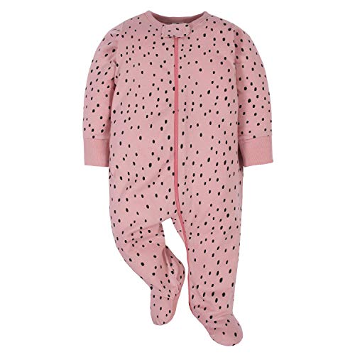 Gerber Baby Girls' 4 Pack Sleep 'N Play Footie, Bear Pink, 6-9 Months from Gerber