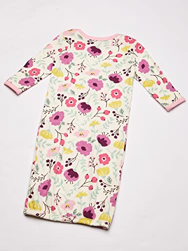 Touched by Nature Unisex Baby Organic Cotton Gowns, Botanical, 0-6 Months US by Touched by Nature