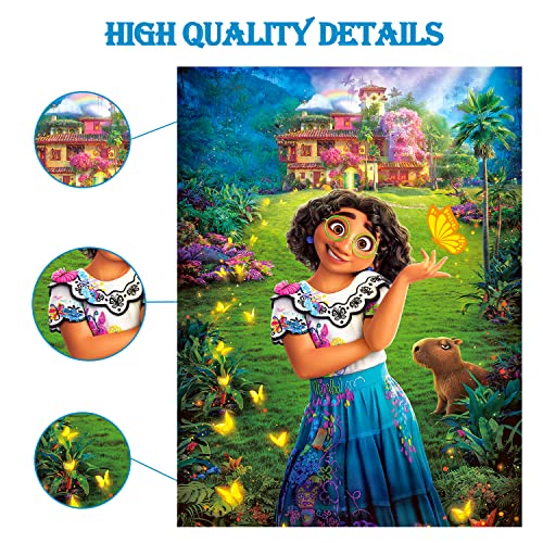 Encanto Birthday Party Supplies, Pin The Butterfly on Mirabel, Party Games for Kids Boys Girls Fans, Large Poster 24PCS Stickers for Encanto Themed Birthday Baby Shower Party Favors Decorations from LISHENER