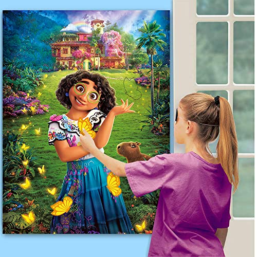 Encanto Birthday Party Supplies, Pin The Butterfly on Mirabel, Party Games for Kids Boys Girls Fans, Large Poster 24PCS Stickers for Encanto Themed Birthday Baby Shower Party Favors Decorations from LISHENER