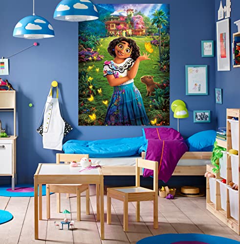 Encanto Birthday Party Supplies, Pin The Butterfly on Mirabel, Party Games for Kids Boys Girls Fans, Large Poster 24PCS Stickers for Encanto Themed Birthday Baby Shower Party Favors Decorations from LISHENER