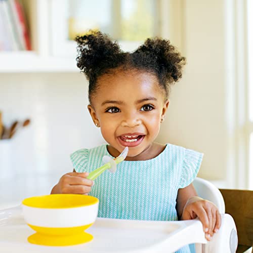 Munchkin Gentle Scoop Baby Silicone Trainer Spoons with Choke Guard, 4pk, Blue/Green by Munchkin