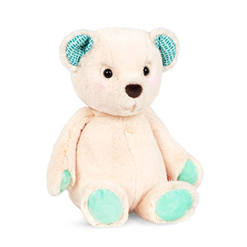 B. toys by Battat Happy Hues â Marshmallow Cuddles â Soft & Cuddly Plush Teddy Bear â Huggable Stuffed Animal Bear Toy â Washable â Newborns, Toddlers, Kids, Multi, 12 inches from Branford LTD