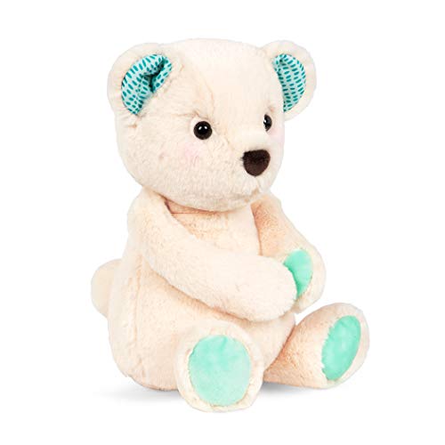 B. toys by Battat Happy Hues â Marshmallow Cuddles â Soft & Cuddly Plush Teddy Bear â Huggable Stuffed Animal Bear Toy â Washable â Newborns, Toddlers, Kids, Multi, 12 inches from Branford LTD