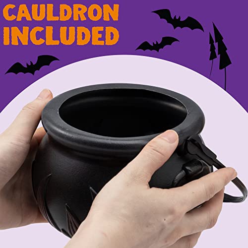 JOYIN Halloween Cauldron with 24 Pcs Mochi Squeeze Toys for Party Favors, Halloween Squishies, Halloween Novelty Toys, Stress Relief Squeeze Toys by JOYIN Inc.