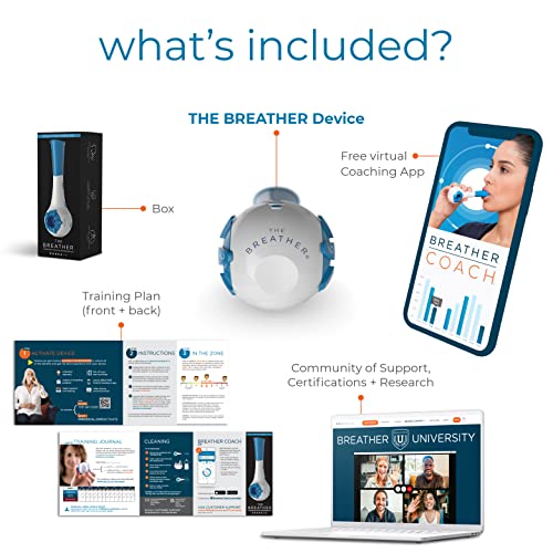 The Breather â Natural Breathing Lung Recovery Exerciser Trainer for Drug-Free Respiratory Therapy â Breathe Easier with Stronger Lungs â FSA/HSA Eligible from PN Medical