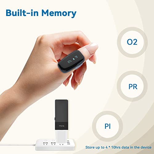 Wellue Oxylink Remote WiFi Sleep Tracker| Bluetooth and Alarm for Real Time Tracking, Portable Sp-02 & Heart Rate Tracker with Free APP for Adults by Viatom