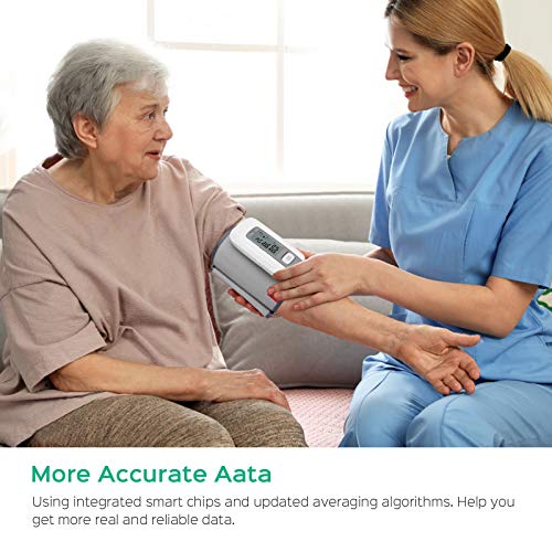 Panacare Blood Pressure Monitor All in One, Automatic Upper Arm Blood Pressure Monitor Built-in Battery/One Piece/Arrhythmia/9-14" Wide Cuff, Wireless Portable Digital BP Machine for Home/Travel Use by P PANACARE