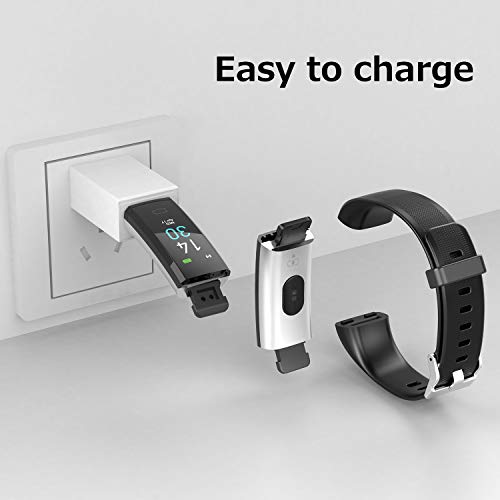 Fitness Tracker with Blood Pressure Heart Rate Sleep Monitor Temperature Monitor, Activity Tracker Smart Watch Pedometer Step Counter for iPhone & Android Phones for Kids Man Women (Pink) by Romeifly