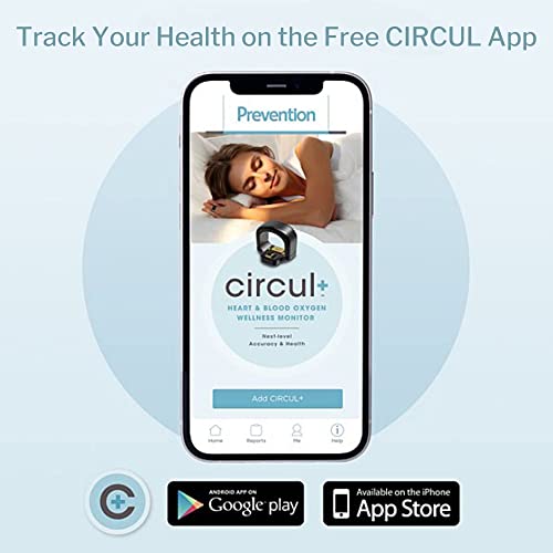 Prevention circul+ Smart Ring - Sleep and Wireless Activity Tracker - Continuously Records Heart Rate, Blood Oxygen Levels, Temperature, 1 Count from Bodimetrics LLC