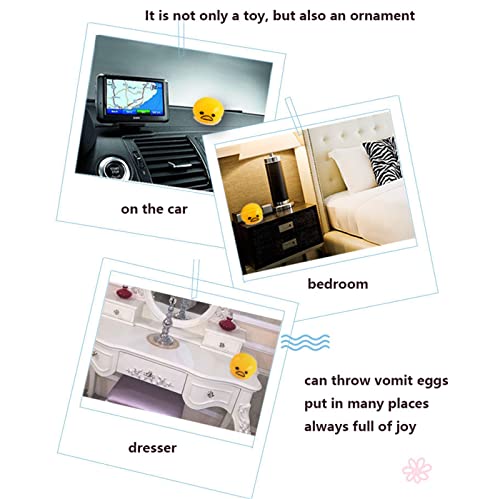 dhaonxb Fun Slime Balls, Vomiting Egg Toys, Novelty Stress Relief Squeeze Toys, Egg Yolk Toys, Tricky Play Fidget Toys, Children's Day Gifts (4 Colors) (Have All) by dhaonxb