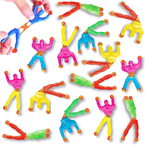 Liberty Imports 72 Pack Sticky Stretchy Wall Climbers Window Crawlers - Party Favor Tricky Novelty Toys Climbing Rolling Men for Kids by Liberty Imports