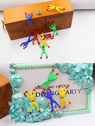Liberty Imports 72 Pack Sticky Stretchy Wall Climbers Window Crawlers - Party Favor Tricky Novelty Toys Climbing Rolling Men for Kids by Liberty Imports