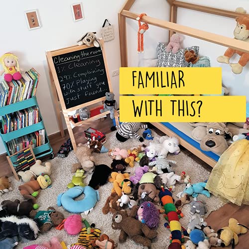 2 Sizes in 1 Large Bean Bag Stuffed Animal Storage | XL Jumbo Ottoman for Soft Toys, Plush Toys | Giant Pouf Organizer for Linens, Quilts, Pillows | 300 L. / 80 Gal. | 42" (Twinkle Twinkle) from Mescalito Ltd.