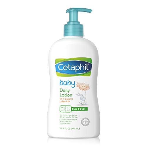 Cetaphil Baby Daily Lotion with Organic Calendula |Vitamin E | Sweet Almond & Sunflower Oils |13.5 Fl. Oz by Galderma Laboratories, Inc