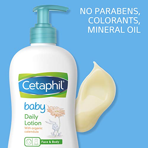 Cetaphil Baby Daily Lotion with Organic Calendula |Vitamin E | Sweet Almond & Sunflower Oils |13.5 Fl. Oz by Galderma Laboratories, Inc