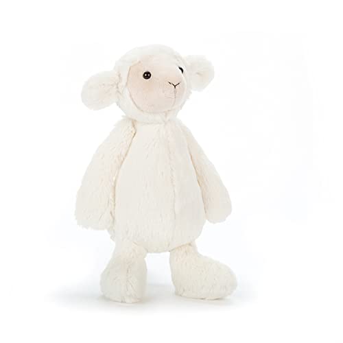 Jellycat Bashful Lamb Stuffed Animal, Medium, 12 inches by Jellycat