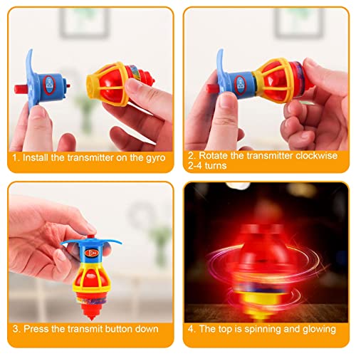 20PCS Starhig Light Up Spinning Tops for Kids, LED Light Up Flashing Spinning Topsï¼Gyroscope Novelty Bulk Toys Party Favors from Starhig